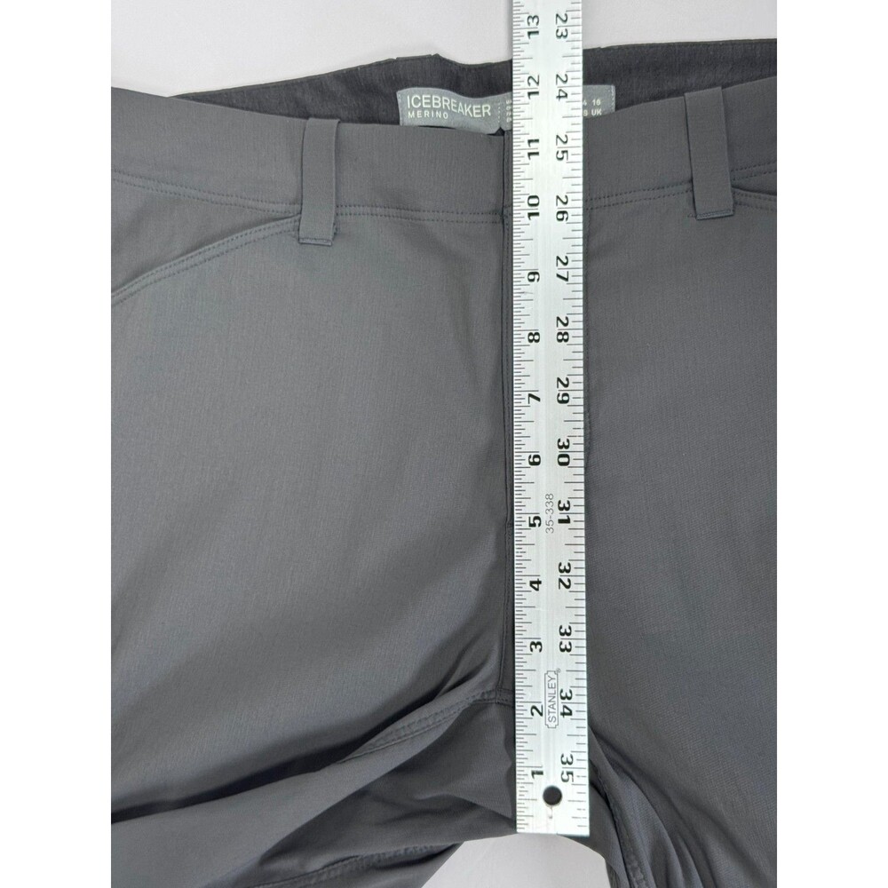 Icebreaker Merino‎ Shorts Womens 32 Gray Stretch Performance Hiking Outdoor - Picture 12 of 16